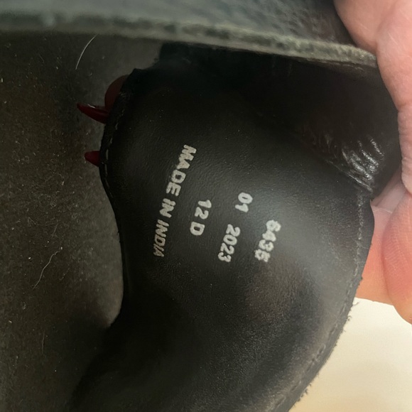 Allen Edmonds Men’s Leather Sandals /flip flops – Black & White - Picture 4 of 4